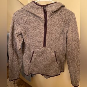Purple lululemon hooded sport sweatshirt